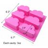 Fewo 2 Pack Cloud Cupcake Pans Mousse Cake Silicone Molds Jello Soap Wax Crayon Melt Bath Bomb Mold Lotion Bar Molds Ice Cube Trays view 2