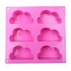 Fewo 2 Pack Cloud Cupcake Pans Mousse Cake Silicone Molds Jello Soap Wax Crayon Melt Bath Bomb Mold Lotion Bar Molds Ice Cube Trays view 3
