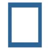 CountryArtHouse Royal Blue Acid Free 8x10 Picture Frame Mats with White Core Bevel Cut for 6x8 Pictures - Fits 8x10 Frame - One Mat view 3