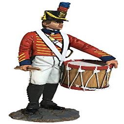 W. Britains Jack Tars & Leathernecks 13032 U.S. Marine Drummer War of 1812 1:30 Scale Pewter