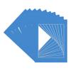CountryArtHouse Bay Blue Acid Free 16x20 Picture Frame Mats with White Core Bevel Cut for 11x14 Pictures - Fits 16x20 Frame - Pack of 10 Mats view 3