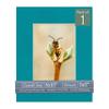 CountryArtHouse Teal Acid Free 8x10 Picture Frame Mats with White Core Bevel Cut for 5x7 Pictures - Fits 8x10 Frame - One Mat - With Bag & Backing view 1