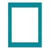 CountryArtHouse Teal Acid Free 8x10 Picture Frame Mats with White Core Bevel Cut for 5x7 Pictures - Fits 8x10 Frame - One Mat - With Bag & Backing view 3