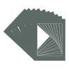 CountryArtHouse Charcoal Acid Free 11x14 Picture Frame Mats with White Core Bevel Cut for 8x12 Pictures - Fits 11x14 Frame - Pack of 10 Mats view 3
