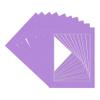 CountryArtHouse Light Purple Acid Free 11x14 Picture Frame Mats with White Core Bevel Cut for 8x12 Pictures - Fits 11x14 Frame - Pack of 10 Mats view 3