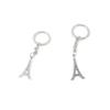 elecmall Charms 100 PCS Antique Silver Keyrings Keychains Key Ring Chains Tags Clasps V6PS2 Paris Eiffel Tower view 1