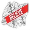 Believe Word Cloud Slogan Decorative Scrapbooking Sticker Waterproof Vinyl Stickers for Water Bottle, Laptop & Phone Case 50 Pack view 2