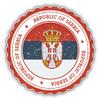 Serbia Flag Grunge Rubber Stamp Decorative Scrapbooking Sticker Waterproof Vinyl Stickers for Water Bottle, Laptop & Phone Case 50 Pack view 2