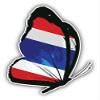Thailand Butterfly Flag Decorative Scrapbooking Sticker Waterproof Vinyl Stickers for Water Bottle, Laptop & Phone Case 50 Pack view 2