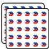 Philippines Flag Lips Decorative Scrapbooking Sticker Waterproof Vinyl Stickers for Water Bottle, Laptop & Phone Case 50 Pack view 1