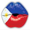 Philippines Flag Lips Decorative Scrapbooking Sticker Waterproof Vinyl Stickers for Water Bottle, Laptop & Phone Case 50 Pack view 2