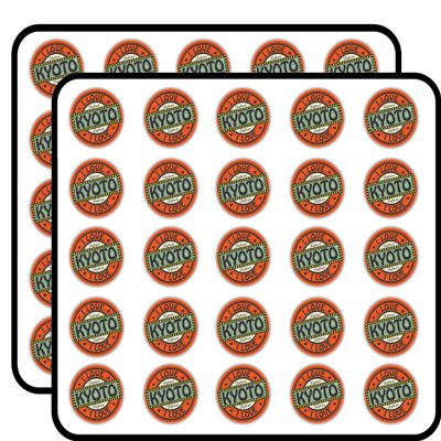 I Love Kyoto Japan Travel Label Decorative Scrapbooking Sticker Waterproof Vinyl Stickers for Water Bottle, Laptop & Phone Case 50 Pack