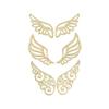 Homeford Wings Laser Cut Wooden Stickers, 2-Inch, 6-Piece view 1