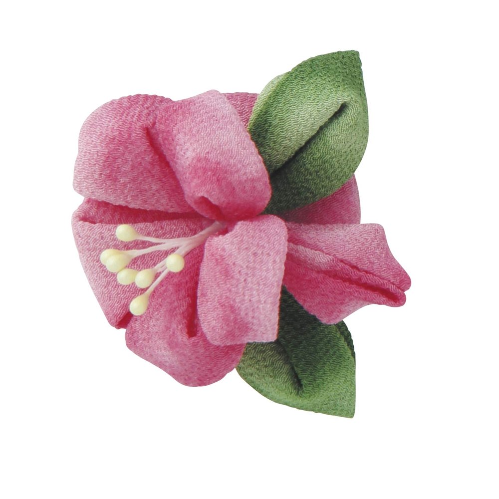 Olympus Thred OLY-TZ9B My First Knob Craft Kit, Hibiscus Brooch, H 2.4 x W 2.6 x D 1.2 inches (6 x 6.5 x 3 cm)