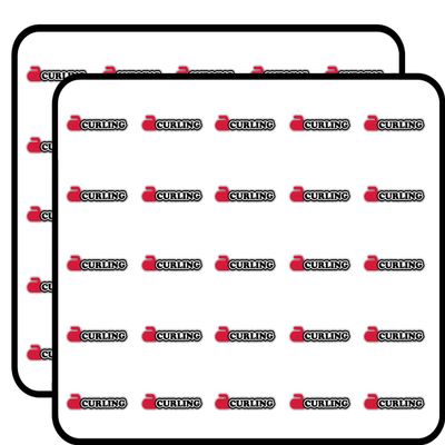 Curling Label Decorative Scrapbooking Sticker Waterproof Vinyl Stickers for Water Bottle, Laptop & Phone Case 50 Pack