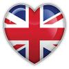 United Kingdom World Flag Glossy Heart Decorative Scrapbooking Sticker Waterproof Vinyl Stickers for Water Bottle, Laptop & Phone Case 50 Pack view 2