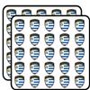 Uruguay Flag Shield Label Decorative Scrapbooking Sticker Waterproof Vinyl Stickers for Water Bottle, Laptop & Phone Case 50 Pack view 1