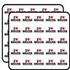 I Love Soccer Decorative Scrapbooking Sticker Waterproof Vinyl Stickers for Water Bottle, Laptop & Phone Case 50 Pack view 1