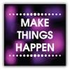 Make Things Happen Slogan Decorative Scrapbooking Sticker Waterproof Vinyl Stickers for Water Bottle, Laptop & Phone Case 50 Pack view 2