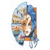 Andriana Cross Stitch Kit - Venetian Mask view 1