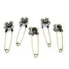 140 PCS Beading Jewelry Making Charms Finding Jewellery Charme Antique Bronze Plated Craft Crafting E8BE6 Lucky Clover Safety Pins Brooch view 1