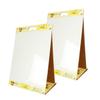 Post-it Super Sticky Portable Tabletop Easel Pad w/Dry Erase Panel, Great for Virtual Teachers and Students, 20x23 Inches, 20 Sheets/Pad, 2 Pads, Built-in Stand (563DE VAD 2PK), White view 1