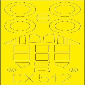 Eduardo 1/72 Messerschmidt Bf109G-6 Paint Mask Seal (for Tamiya) Plastic Model Masking Seal EDUCX542