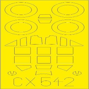Eduardo 1/72 Messerschmidt Bf109G-6 Paint Mask Seal (for Tamiya) Plastic Model Masking Seal EDUCX542