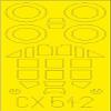 Eduardo 1/72 Messerschmidt Bf109G-6 Paint Mask Seal (for Tamiya) Plastic Model Masking Seal EDUCX542 view 1