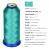 Heavy Duty Thread 1800Yards Size T70#69 210D/3 All Purpose High Strength Polyester Sewing Thread for Weaves, Upholstery, Jeans and Weaving Hair, Drapery, Beading, Purses, Leather (Aquamarine) view 3