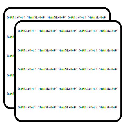 14 Princesses Inspired Silhouette 50 Pack 1-Inch Retro Stickers for Scrapbooking, Journals, Planners, Laptops, Phones and Water Bottles