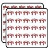 Gigs 50 Pack 1-Inch Retro Stickers for Scrapbooking, Journals, Planners, Laptops, Phones and Water Bottles view 1