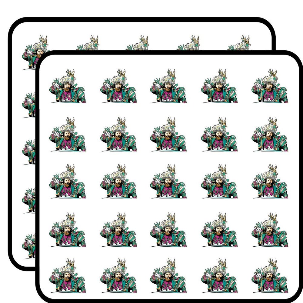 Eagles Jason Kelce 50 Pack 1-Inch Retro Stickers for Scrapbooking, Journals, Planners, Laptops, Phones and Water Bottles