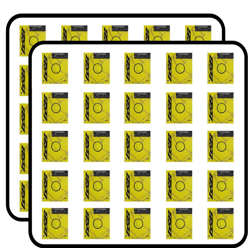Beerbongs and Bentleys 50 Pack 1-Inch Retro Stickers for Scrapbooking, Journals, Planners, Laptops, Phones and Water Bottles