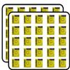 Beerbongs and Bentleys 50 Pack 1-Inch Retro Stickers for Scrapbooking, Journals, Planners, Laptops, Phones and Water Bottles view 1