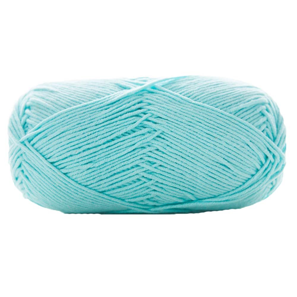 Skin Cyan Knitting Crochet Yarn Milk Soft Cotton Wool Yarn DIY Craft Knit Sweater Scarf Hat Cotton Fiber Yarn 500g/1.1lb