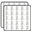 Hipster West Highland White Terrier Dog Decorative Scrapbooking Sticker Waterproof Vinyl Stickers for Water Bottle, Laptop & Phone Case 50 Pack view 1