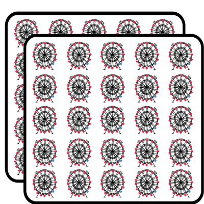 Love, Simon 50 Pack 1-Inch Retro Stickers for Scrapbooking, Journals, Planners, Laptops, Phones and Water Bottles