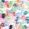 Calvas Rice Grains Austrian Crystal Beads 100pcs 68mm Oval Shape Glass Crystal Loose Beads for Jewelry Making Bracelet DIY - (Color: S293 Silver) view 2