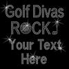 Custom Personalized Your Name Text Rhinestone Bling Sparkle Iron On Transfer DIY Gold Divas Rock Sparkle view 1