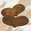 Pack of 12 Rusty Tin Folk Heart Cutouts - Rusted Metal Heart Shapes for DIY Crafts - Primitive, Rustic Country, Farmhouse DIY Crafts and Decorative Accents (Size: 2" Long x 3-1/2" Wide) view 1
