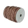 Craft County Flat Braided Leather Jewelry Craft Cord Necklaces, Belts, Bracelets, Crafts and Jewelry Making (Red Brown, 5mm X 25 Yards) view 1