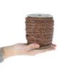 Craft County Flat Braided Leather Jewelry Craft Cord Necklaces, Belts, Bracelets, Crafts and Jewelry Making (Red Brown, 5mm X 25 Yards) view 2