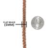 Craft County Flat Braided Leather Jewelry Craft Cord Necklaces, Belts, Bracelets, Crafts and Jewelry Making (Red Brown, 5mm X 25 Yards) view 4