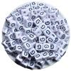 Calvas 50PCS White Square English Letters F Alphabet Acrylic Beads for Jewelry Making DIY Bracelets Supplies 10mm Optional Letters - (Color: U, Item Diameter: 10MM 50PCS) view 3