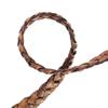 Craft County Flat Braided Leather Jewelry Craft Cord Necklaces, Belts, Bracelets, Crafts and Jewelry Making (Red Brown, 5mm X 10 Yards) view 3