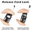 Ellipse Cord Locks for Use with Paracord, Bungee Cord, Drawstrings, Backpacks, and More 1/4 Inch Hole Diameter (500 Pack, Foliage Green) view 2