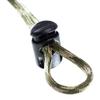 Ellipse Cord Locks for Use with Paracord, Bungee Cord, Drawstrings, Backpacks, and More 1/4 Inch Hole Diameter (500 Pack, Foliage Green) view 4