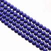 Calvas DIY Accessories Resin Faux Ambers 5 6 8 10mm Round Loose Beads for Jewelry Making Bodhi Prayer Beeswax Acrylic Spacer 15" A213 - (Color: Blue, Item Diameter: 5mm) view 3