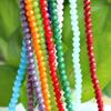 Calvas Plastic Round Beads 4mm 148Pcs/Lot Mixed Faceted Crystal Glass Spacer Rondelle Loose Beading for Handmade Jewelry Making - (Color: White Porcelain, Item Diameter: 4mm 145pcs) view 2